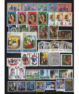 Christmas Collection Almost All MNH/Used Angels Holy Family ZAYIX 0224S0155 - £9.17 GBP