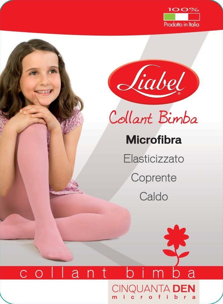 Collant den 50 denari da bimba in microfibra elasticizzati Liabel 5028 C... - $2.29
