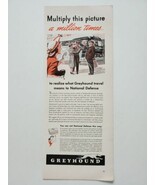Greyhound WW2 Travel/Nat&#39;l Defense Soldier Hugging Parents 1941 Vintage ... - $9.89