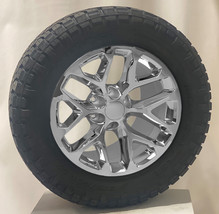 20&quot; Snowflake Chrome Wheels &amp; Nitto Tires For 2019-2023 Dodge Ram 1500 6x5.5 - £2,180.55 GBP