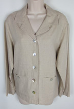 Talbots Linen blend jacket Beige Womens Size S - $5.89