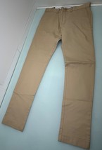 J Crew Essential 484 Slim Fit Men Chino Pants 29X32 Beige Preppy Casual ... - $34.62