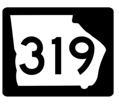 Georgia State Route 319 Sticker R3983 Highway Sign Road Sign Decal - £1.15 GBP+