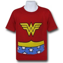 Wonder Woman Classic Costume Kids T-Shirt Red - $10.99