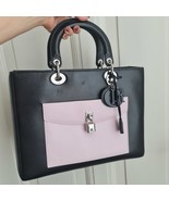 Christian Dior Black Lambskin Large Lady Dior  - $1,899.00