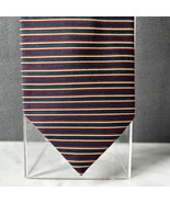 Brooks Brothers Makers USA Silk Men&#39;s Neck Tie - Striped Navy Blue Gold Red - $38.91 CAD