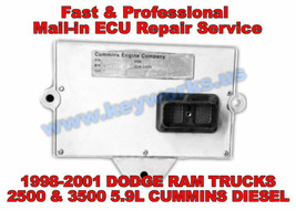 98-02 DODGE RAM TRUCKS 2500,3500 DIESEL ECU/ECM REPAIR SERVICE. P0606 Fi... - $245.00