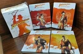 Indiana Jones 4-Movie Collection Steelbook (4K Blu-ray-No Digital)-Free Box S&amp;H! - £75.41 GBP