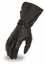 Women&#39;s Lightweight Biker Apparel Motorcycle Leather Gauntlet Glove - £23.69 GBP