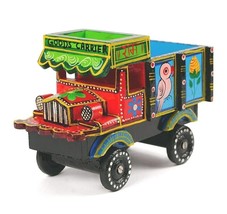 Truck Vehicle Wooden Toys Handmade Handpainted Push And Pull Toys - £31.08 GBP