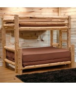 Dakota Log Bunk Bed for Rustic Home and Cabin Spaces - $2,416.24 - $2,527.46