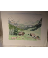 Art Print Mountain Meadows by Audrey McCrea 8 x 10 inches Signed - £19.91 GBP