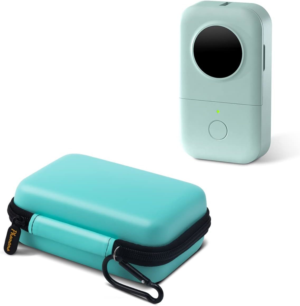 Bundle Of The Phomemo D30 Label Maker And Green Hard Carrying Case. - $44.95