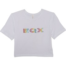 Adam Selman Sport for Equinox Rainbow Crystal Logo Crop Top NWT XS, S, M, L - £33.63 GBP