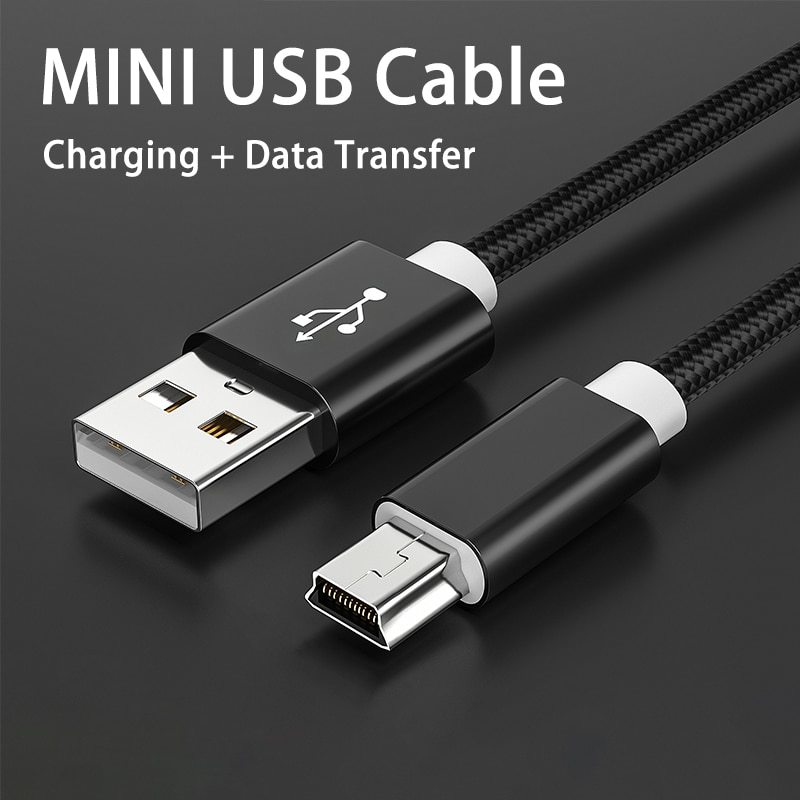 Mini USB Cable Mini USB To USB Fast Data Transfers Charger Cable for