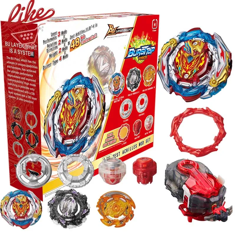 Laike DB B-201 Zest Achilles Customize Set Spinning Top B201 Bey with Custom - £16.80 GBP+