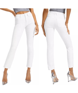 NWOT Good American High Rise Straight Raw Hem Jeans in W037 White $118 2 26 - $1,243.92 MXN