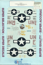 1/48 SuperScale Decals P-47M Thunderbolt 63rd FS 56th FG Wingmen 48-587 - $14.85
