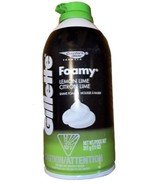 New Gillette Foamy LEMON LIME Shaving Cream Foamy 11oz DISCONTINUED Hard... - $42.08