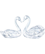 Swarovski Swan Couple Crystal Figurines - £190.16 GBP