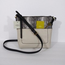 Fossil Amelia Python White Leather Crossbody Handbag SHB2303874 NWT $168 Retail - £47.76 GBP