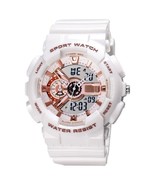 Men&#39;s Digital Sports Watch, LED Square Large Face Analog Quartz Wrist Wa... - $55.08 CAD