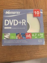 Memorex DVD-R 120 Minutes CD 10 Pack - £15.67 GBP