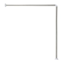 Wall Mounted Corner Shower Curtain Rod 35.4-35.4 Inches White - $39.59+