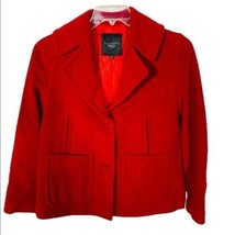 Talbots Red Wool Blend Jacket Coat Size 4P - £20.09 GBP
