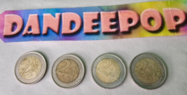 4 Piece 2 Euro 2002 Money Coins - £23.22 GBP