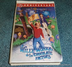 Willy Wonka and the Chocolate Factory VHS 1999 Remastered 25th Ann. Movie) - £6.23 GBP