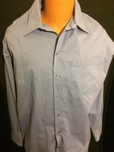 Kenneth Cole Size XL Blue Button Up Shirt Bin #52 - $21.83
