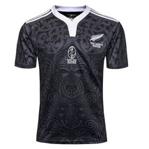 2021 new zealand maori all black home 2019 training polo rugby jersey mens size s 5xl thumb200