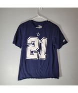 Dallas Cowboys Mens Ezekiel Elliot Shirt Size Medium #21 Blue Nike - $14.75