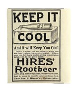 Hires Root Beer Soda Pop 1894 Advertisement Victorian Keep It Cool ADBN1mm - £14.93 GBP