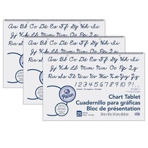 4 - Pacon Chart Tablet, Children&#39;s Writing Practice, 24&quot; x 16&quot;, White, 2... - $56.86