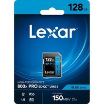 Lexar 128GB High-Performance 800x PRO 150MB/s Speed UHS-I SDXC Memory Card -New - £12.62 GBP
