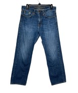 American Eagle Mens Jeans Relaxed Straight Leg Mid Wash Denim Hi-Rise Bl... - £18.92 GBP