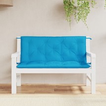 Garden Bench Cushion Light Blue 47.2&quot;x(19.7&quot;+19.7&quot;)x2.8&quot; Oxford Fabric - $2,160.27 MXN