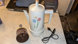 Regal Poly Perk Flowers Electric Automatic Percolator Coffee Pot 4-8  Cu... - $39.59