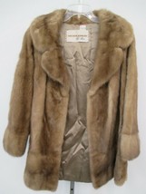 The Bon Marche Natural Fur Coat Monogrammed - £625.73 GBP