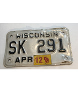 Expired License Plate Wisconsin Auto  Man Cave Garage Decor Moped Motorc... - $13.06
