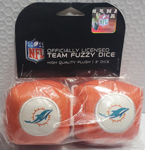 Miami Dolphins 3&quot; Fuzzy Dice - NFL - $11.63