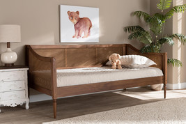 Shirina Walnut Brown and Synthetic Rattan Twin Size Daybed - $12,683.90 MXN