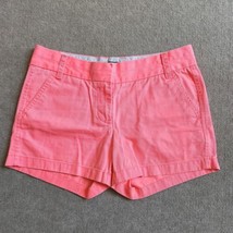 J Crew Chino Bootie Shorts Womens Size 2 Pink Orange 100% Cotton - £13.95 GBP