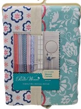 The Pioneer Woman Shower Curtain Floral Ditsy Patchwork Embroidery Farmhouse - £11.44 GBP