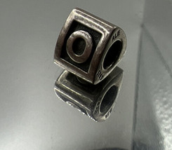Authentic Pandora Sterling Silver ALPHA O Charm #790323O Retired ALE 925 - £15.47 GBP