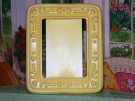 Playskool Dollhouse Yellow Picture Frame Plain fits fisher price loving ... - $5.93