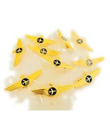 10 Airlines Captains Pilot Wings Gold Metal Airplane Pins with Defects S... - $732.81 MXN