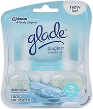 Glade Plugins Crisp Waters Scented Oil Refill 1.34 Oz, 2 Ct-1 Pack - £16.94 GBP